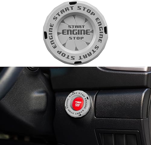 Miniatura 1 de Cubierta para botón de arranque, cubierta del botón de arranque del automóvil, cubierta del interruptor de llave de encendido del automóvil,