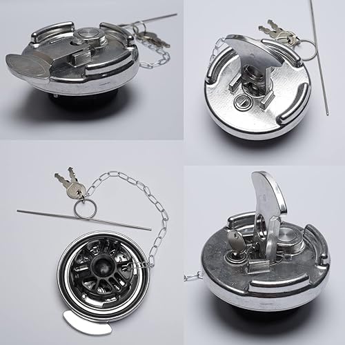 Miniatura 7 de Tapa de combustible diésel con bloqueo, 2 piezas de repuesto para Peterbilt 379 389 579 de 4 pulgadas, estilo palanca, semi camiones, accesorios