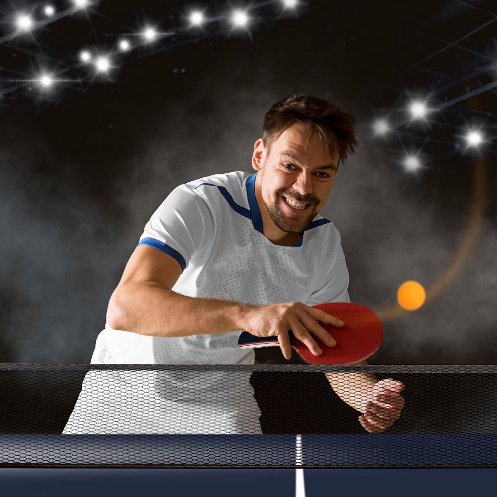 Diompirux Set de Tennis de Table - 2 Raquettes + 3 Balles + 1 Sac - pour Débutants et Joueurs Avancés - Hautes Performances pour Entrainement et Compétition