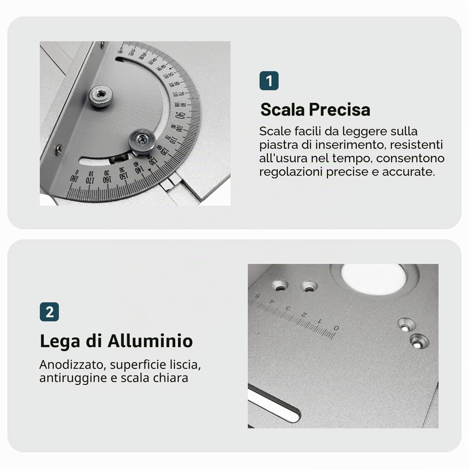 Piastra di inserimento per tavolo fresatrice, 2 in 1 piano ribaltabile da banco per lavorazione del legno per fresatrice/rifilatrice elettrica