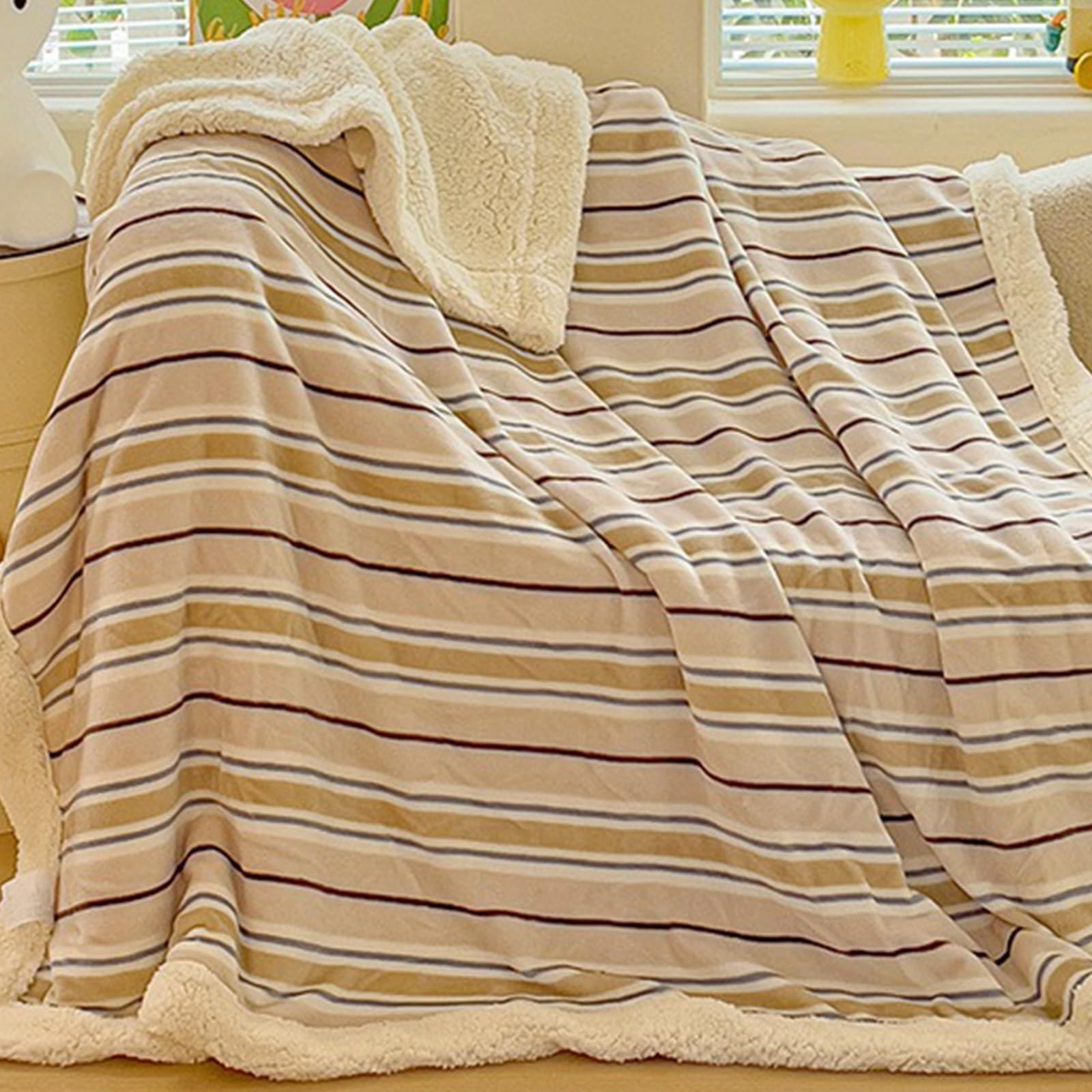 Couverture en velours plaid de Noël bébé idée cadeau utile pour le bureau