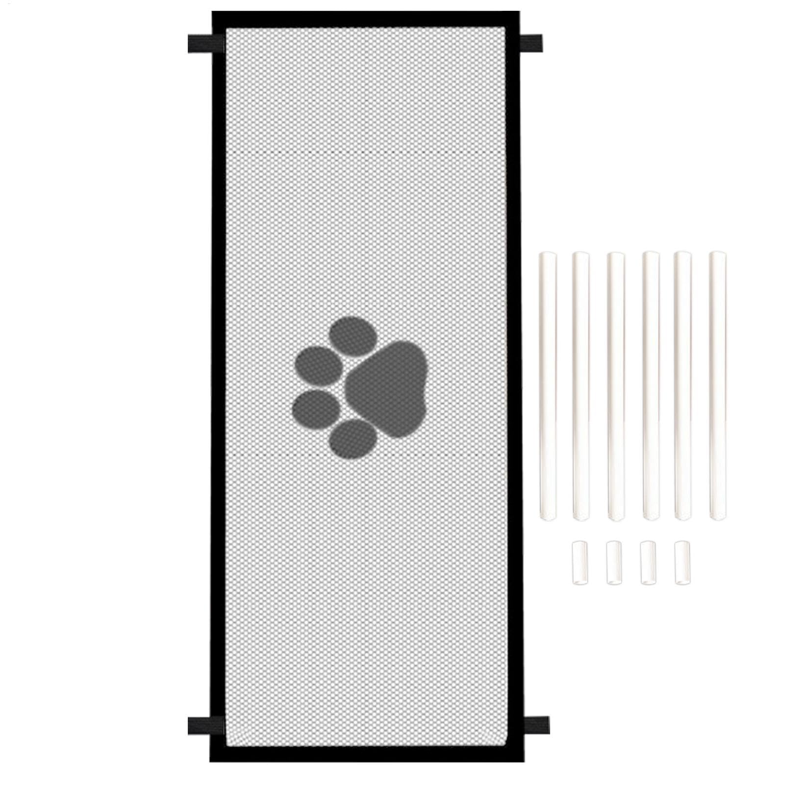Pet Mesh Gate | Retractable Dog Fence for Indoor - Folding Wide Pet Gate, Providing A Safe Enclosure for Pets to Play and Rest