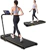 UREVO 2 in 1 Laufband für zuhause mit APP Walking pad mit doppelter Stoßdämpfung 1-10 km/h Laufband Klappbar mit Fernbedienung und LED-Anzeige für Zuhause/Büro