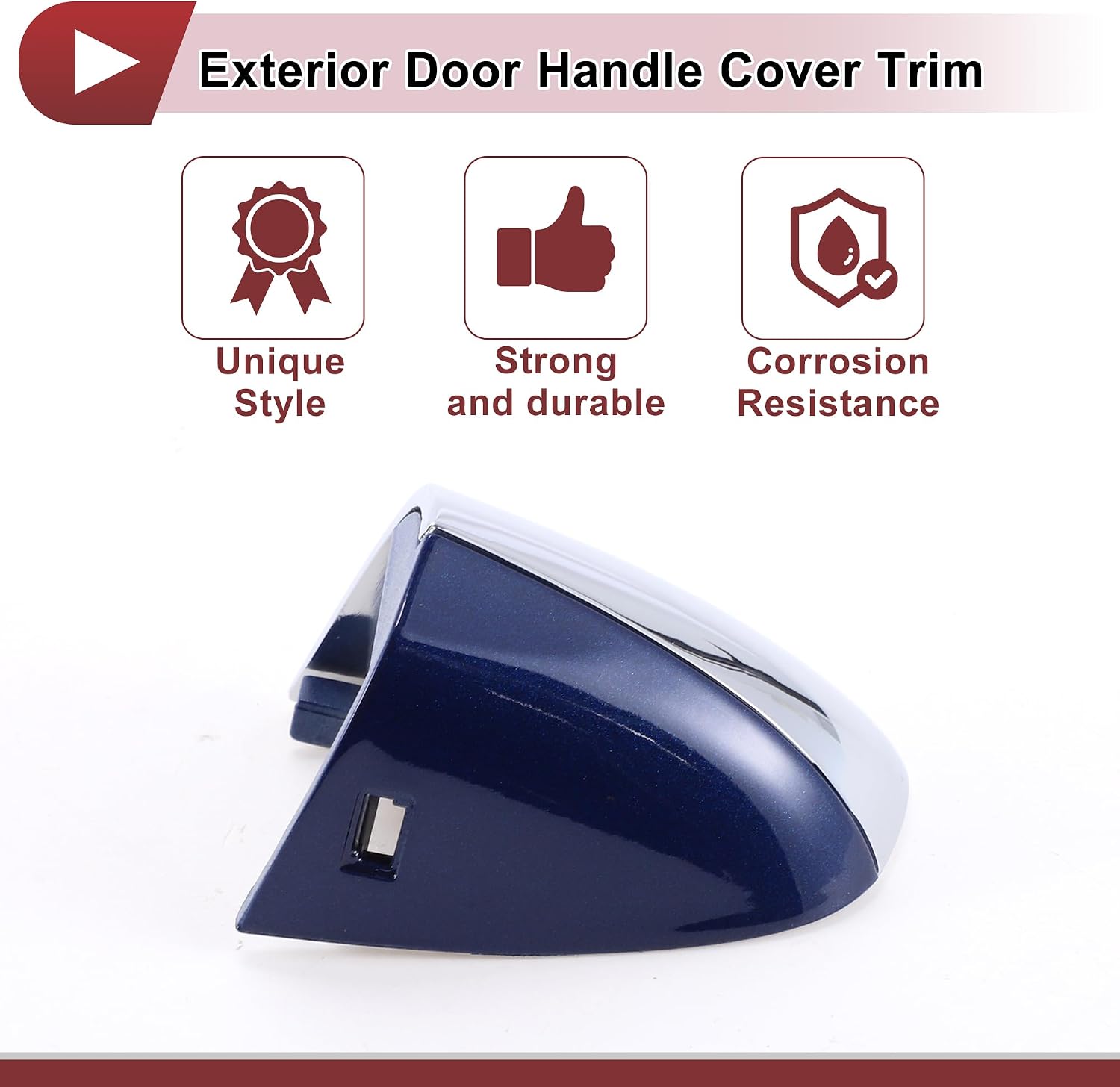 Front Left Exterior Door Handle Cover for MERCEDES-BENZ C W205 2016 Door Handle Cover No.A09976617009149 Blue ABS image 5