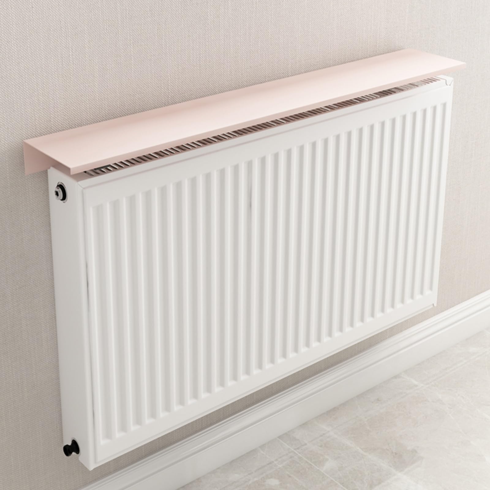 Étagère flottante pour radiateur en aluminium 40,6 cm sans perçage pour petits espaces