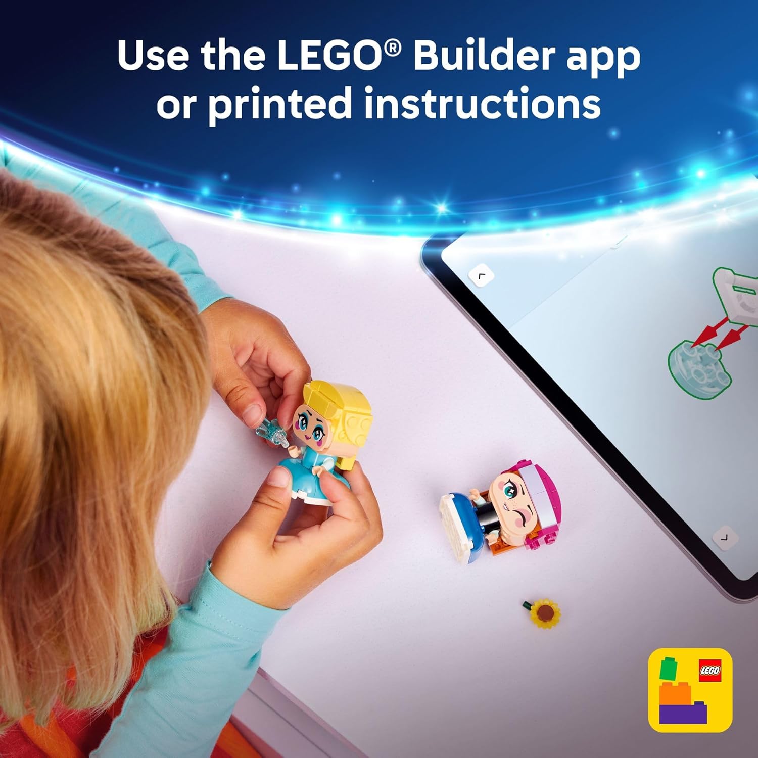 LEGO Disney Frozen Mini Anna & Elsa Toys - Building Set for Girls & Boys, Ages 5+ - Frozen Toys for Pretend Play or Bedroom Decor - Gifts for Birthdays - 43284