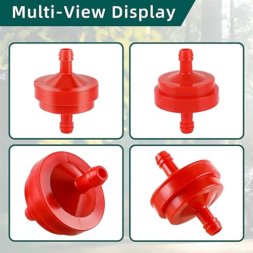 Miniatura 2 de AUTOKAY Filtro de combustible de gas en línea de 1/4 pulgadas compatible con 298090 298090S Toro 42-5240 56-6360 John Deere AM107314 LG298090