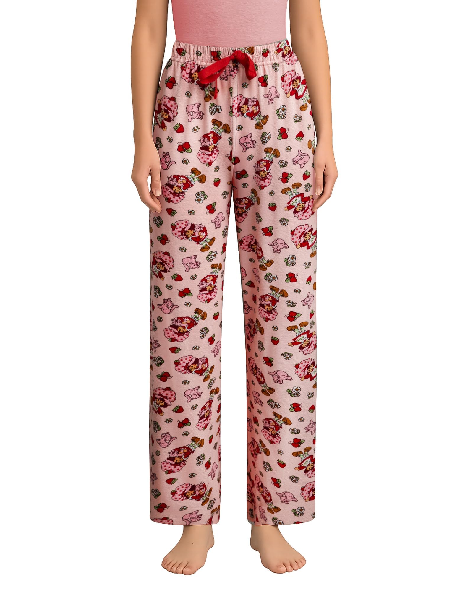 Strawberry Shortcake Womens Pajama Pants - Comfy Soft Lightweight Pajama Bottoms Sleepwear for Women-image-23