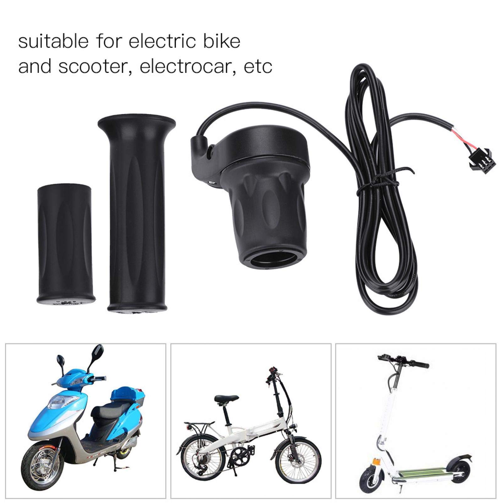 Manopole e cavo dell'acceleratore per ATV Quad Pit Dirt Bike, Manopola acceleratore velocità bici elettrica universale per manubrio da 22,5 mm, per scooter