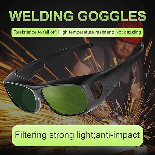 Miniatura 10 de UpaClaire Welding Glasses,Wrap-Around Safety Welding Lens,Anti-Scratch,UV Protection,Laser Hair Removal Protective Glasses