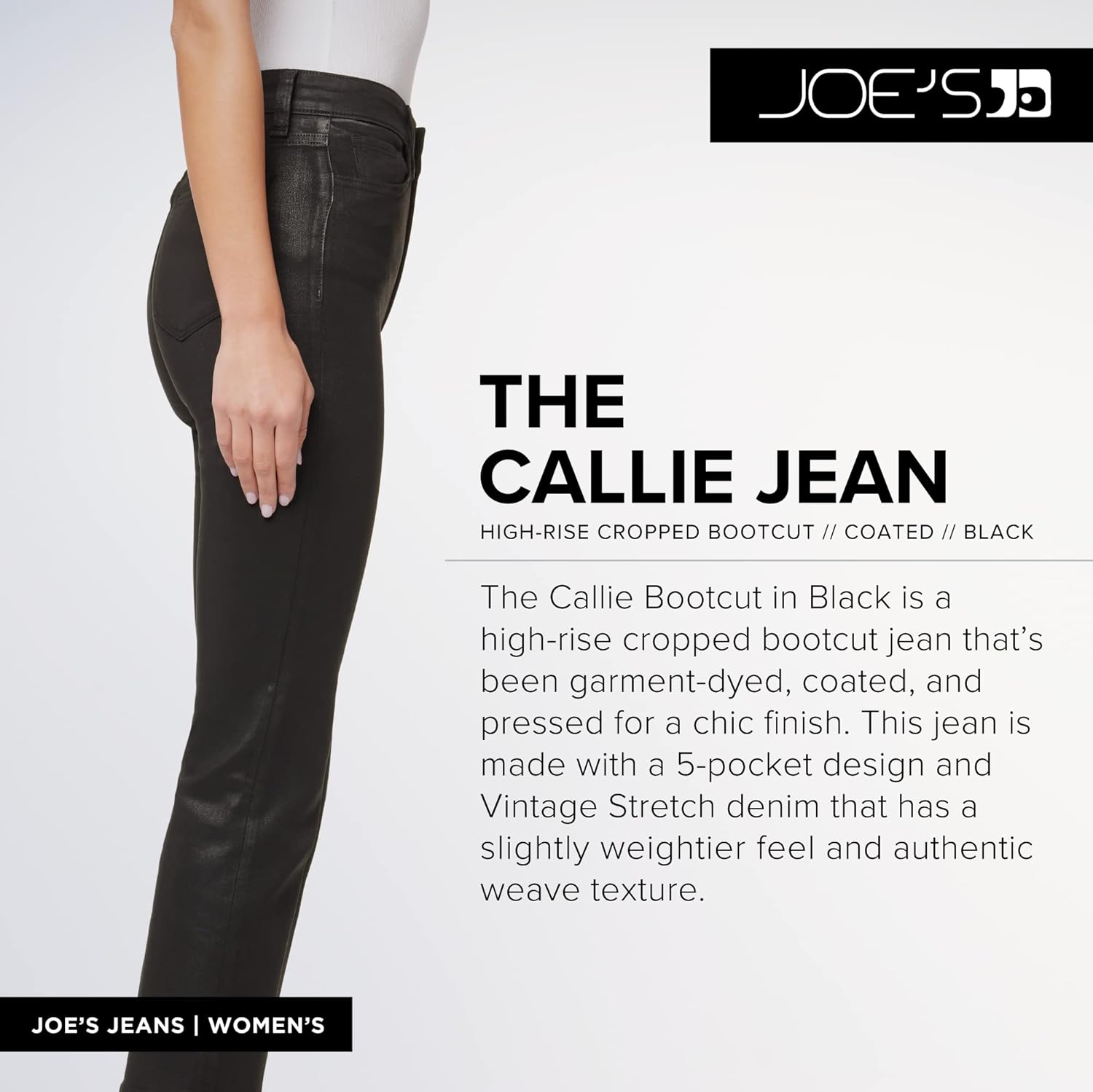 JOE'S JEANS Women's The Callie Coated Jeans - Image 3