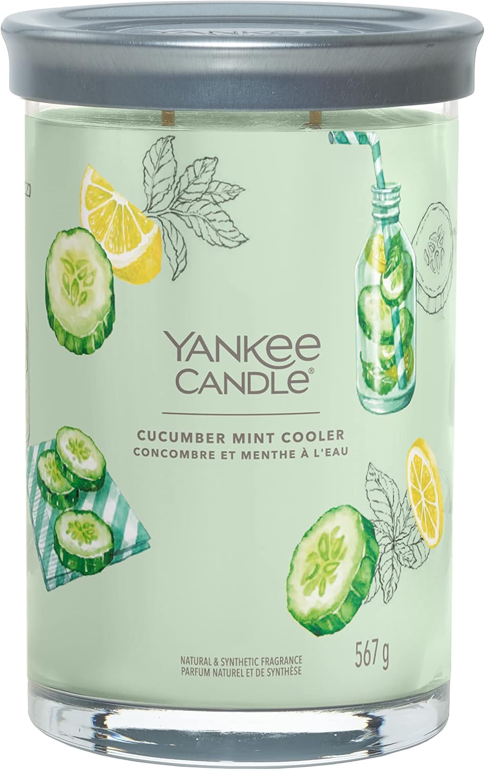 Yankee Candle Signature Scented Candle Cucumber Mint
