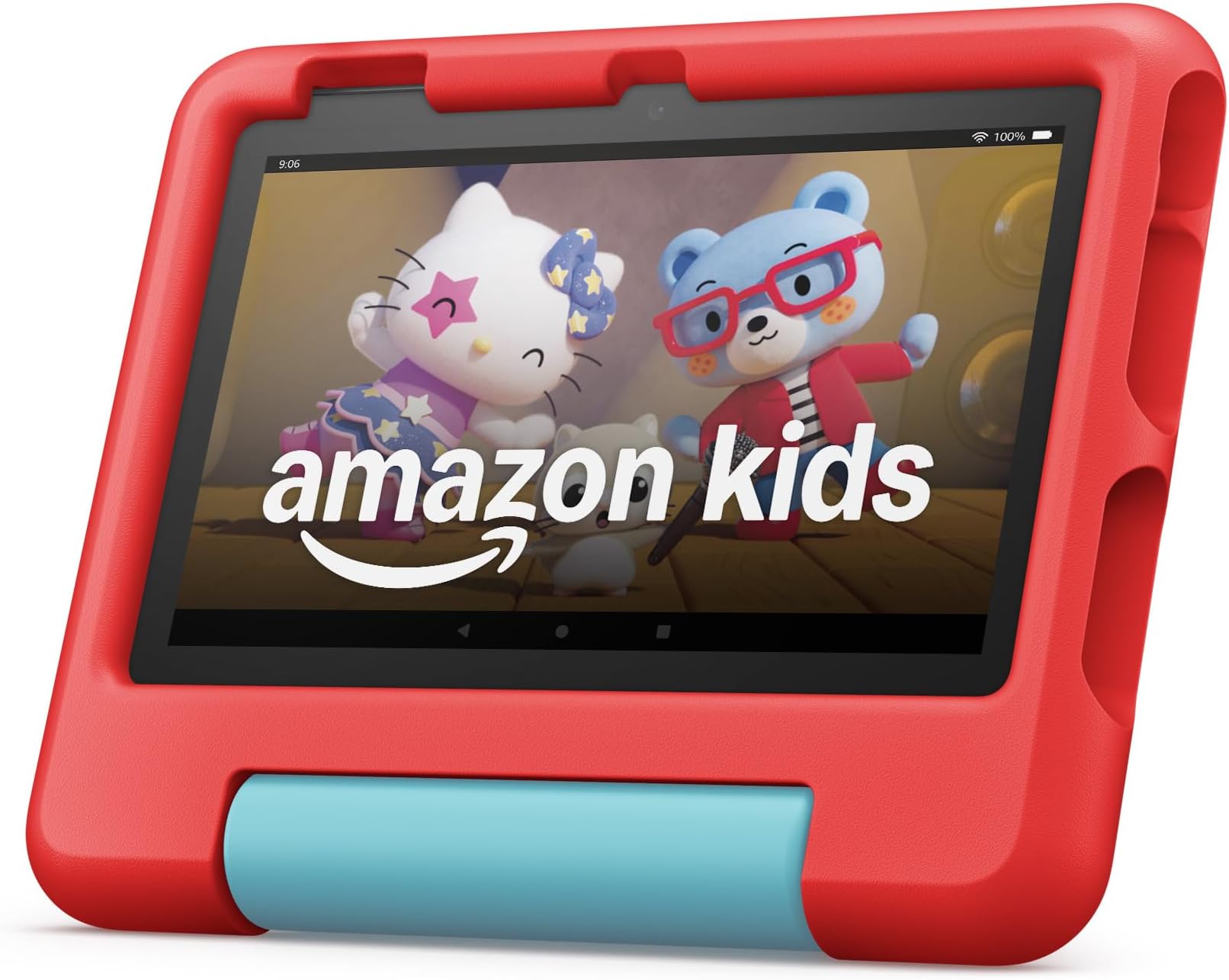 Fire 7 Kids tablet (newest model) ages 3-7. Top-selling 7" kids tablet on Amazon. Includes ad-free and exclusive content, easy parental controls, 10-hr battery, 16 GB, Red