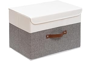 OUTBROS Closet Organizers - Foldable Storage Boxes with Lid