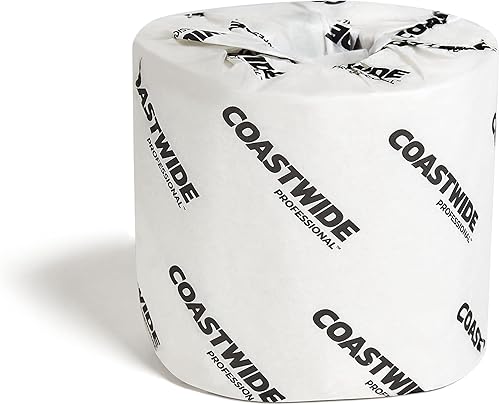 Vista 18 de Papel higiénico de 2 capas, 100% reciclado envuelto individualmente, 350 hojas por rollo, paquete de 48, color blanco