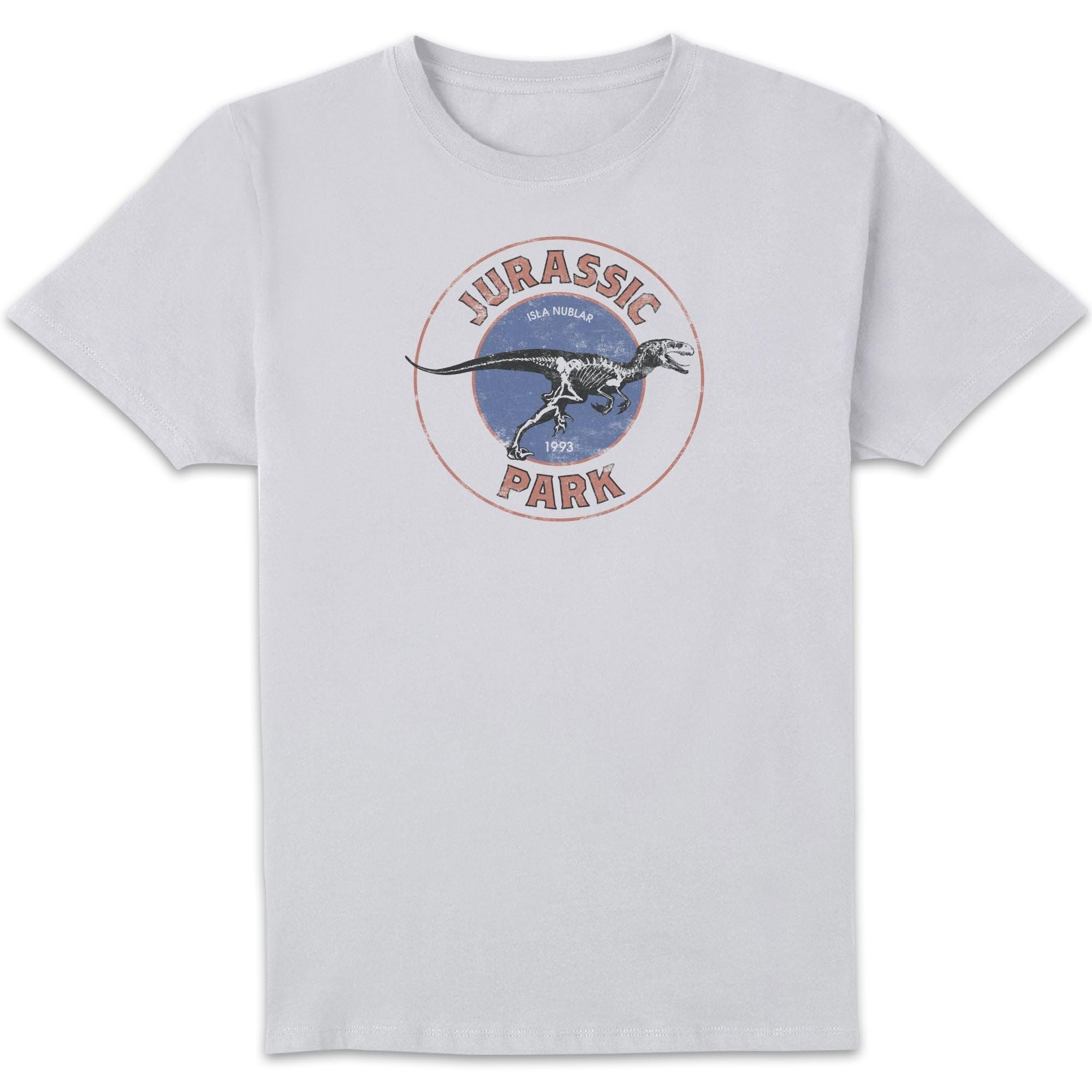 Zavvi Unisex Multi Jurassic Park Jurassic Target Men's T-Shirt - White M