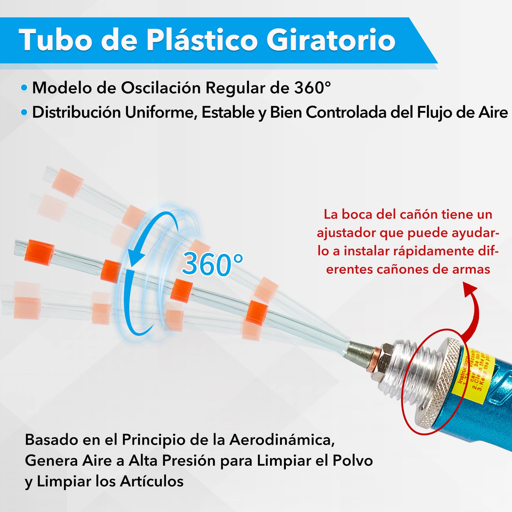 CarBole Pistola de Limpieza de Coches de Aleación de Aluminio 6-9.2Bar,Pistola de Aire para Compresor,Las Cabezas de Pistola Cuadradas Son más Adecuadas para Limpiar Interiores de Automóviles