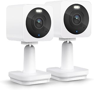 WYZE Cam OG 2-Pack: 1080p Indoor/Outdoor WiFi Security Cameras, Color Night Vision, Motion Detection, 2-Way Audio, Alexa/Google Compatible
