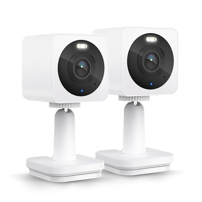 WYZE Cam OG 2-Pack Indoor/Outdoor Security Cameras with Color Night Vision