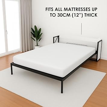 Murphy Bed - Studio Vertical Wall Bed - Fold Up - Space Saving Folding Bed Frame - Pull Down (140 cm x 190 cm)