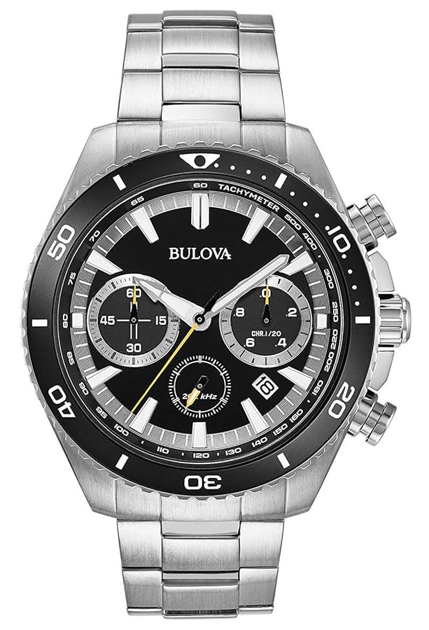 時計 BULOVA HIGHF FREQUENCY QZ CHRONOGRAPH Amazon.com: Bulova Men's Icon High Precision Quartz 8-Hand