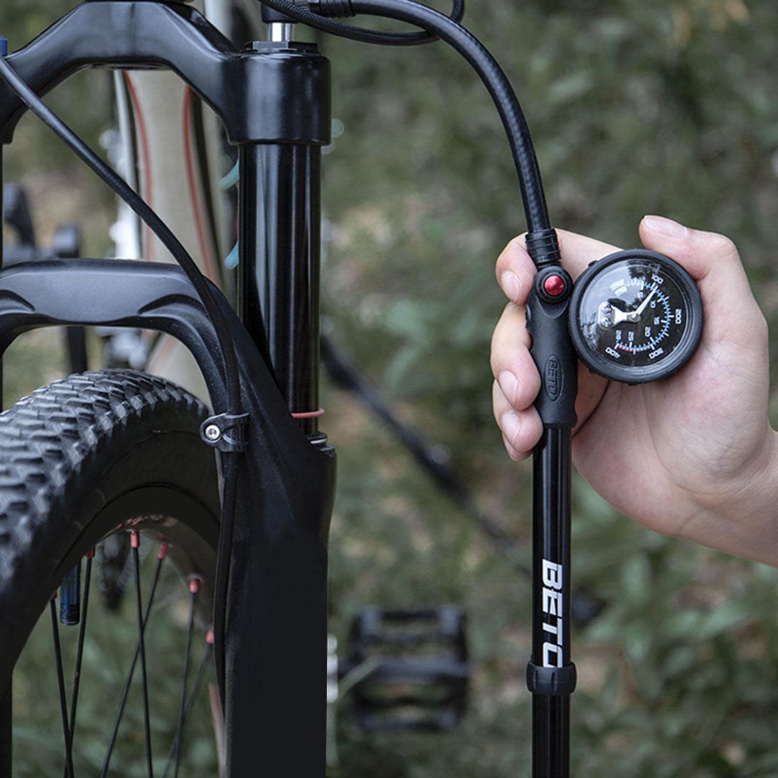 Fourche compacte haute pression 400 psi VTT et pompe à amortisseur arrière