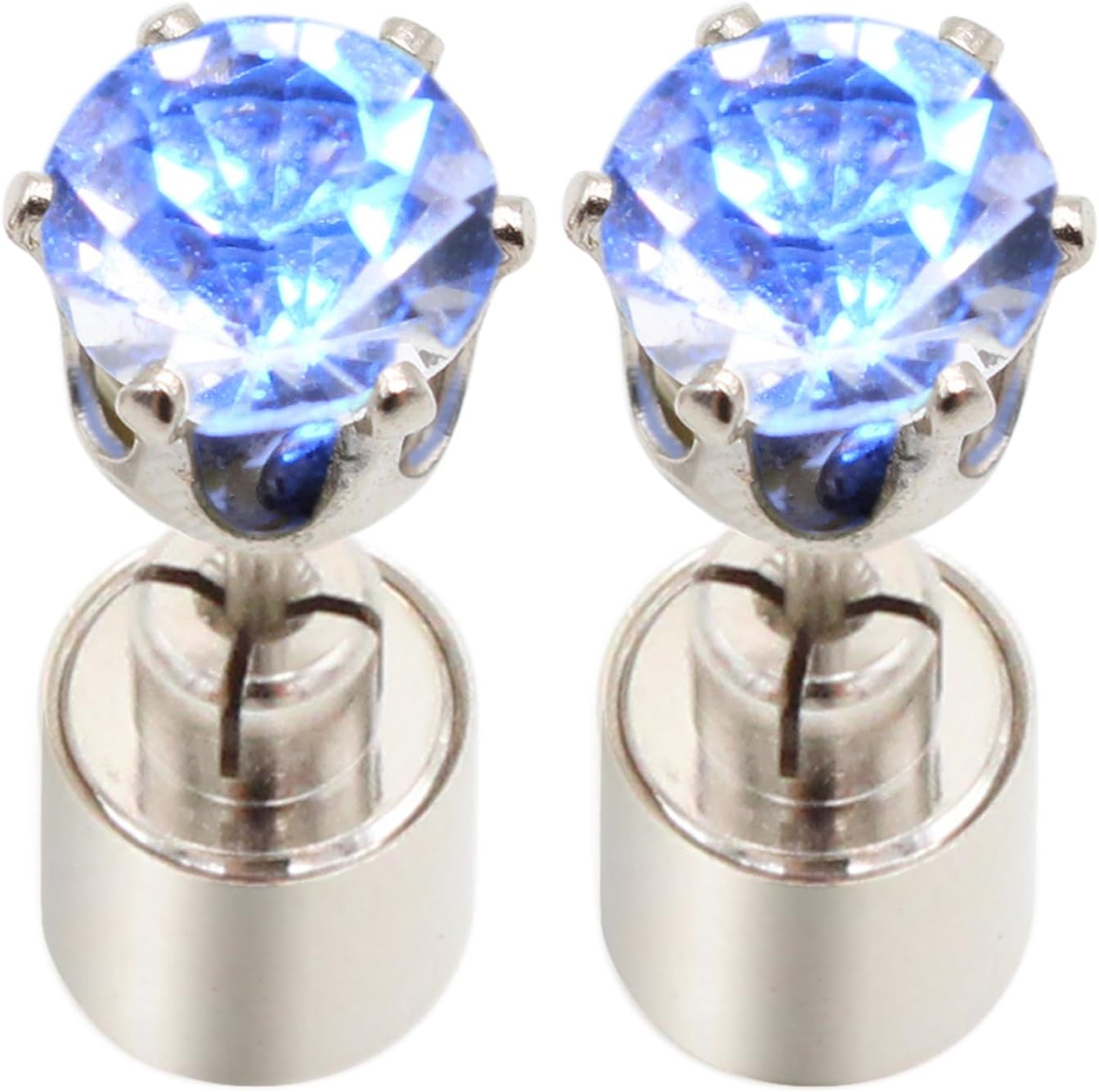 Led Earrings Bright Stylish Earring Ear Drop Pendant Stud Glowing Flashing Light Up Led Earring Studs Unisex Diamond Crown Drops Gift for Valentines Christmas Hallowmas Dance Party Accessories