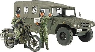 TAMIYA 25188 25188-1:35 JGSDF Reconnaissance Wheel with HMV Vehicle, Model Construction, Plastic Kit, Unpainted