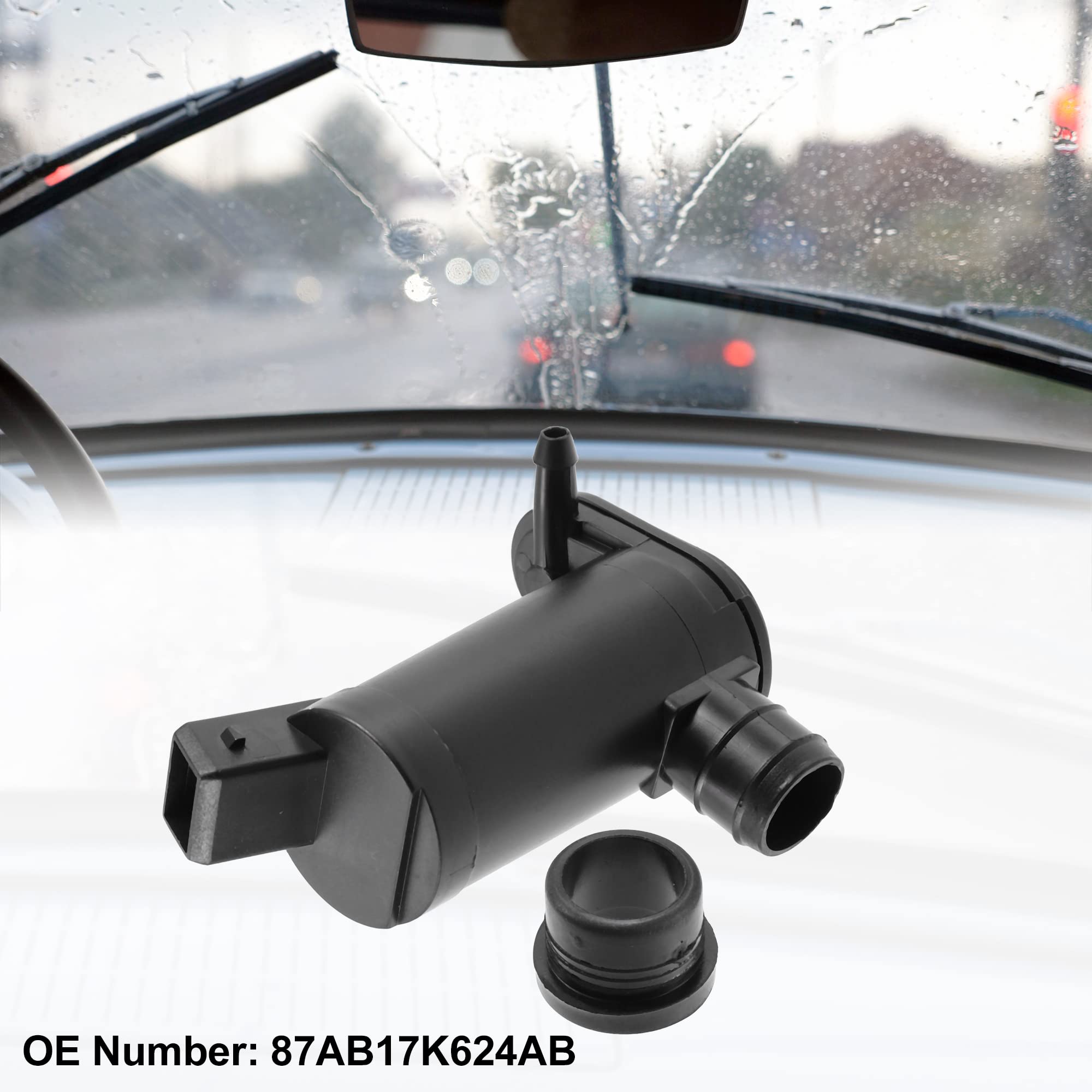QUARKZMAN Coche Parabrisas Lavado Bomba 87AB17K624AB para Ford Focus 1998-2004