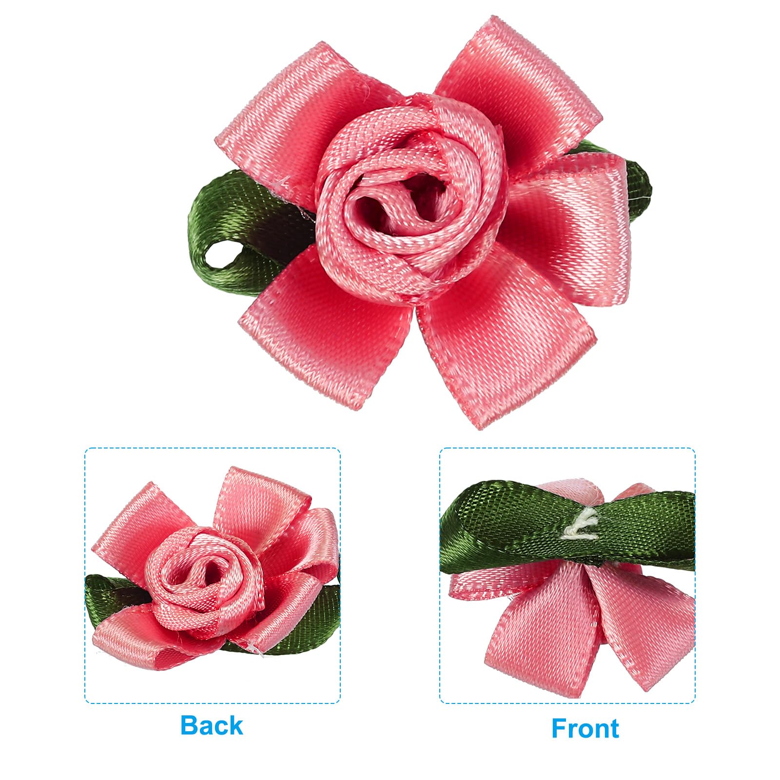 PATIKIL Mini Satin Ribbon Roses - Image 3