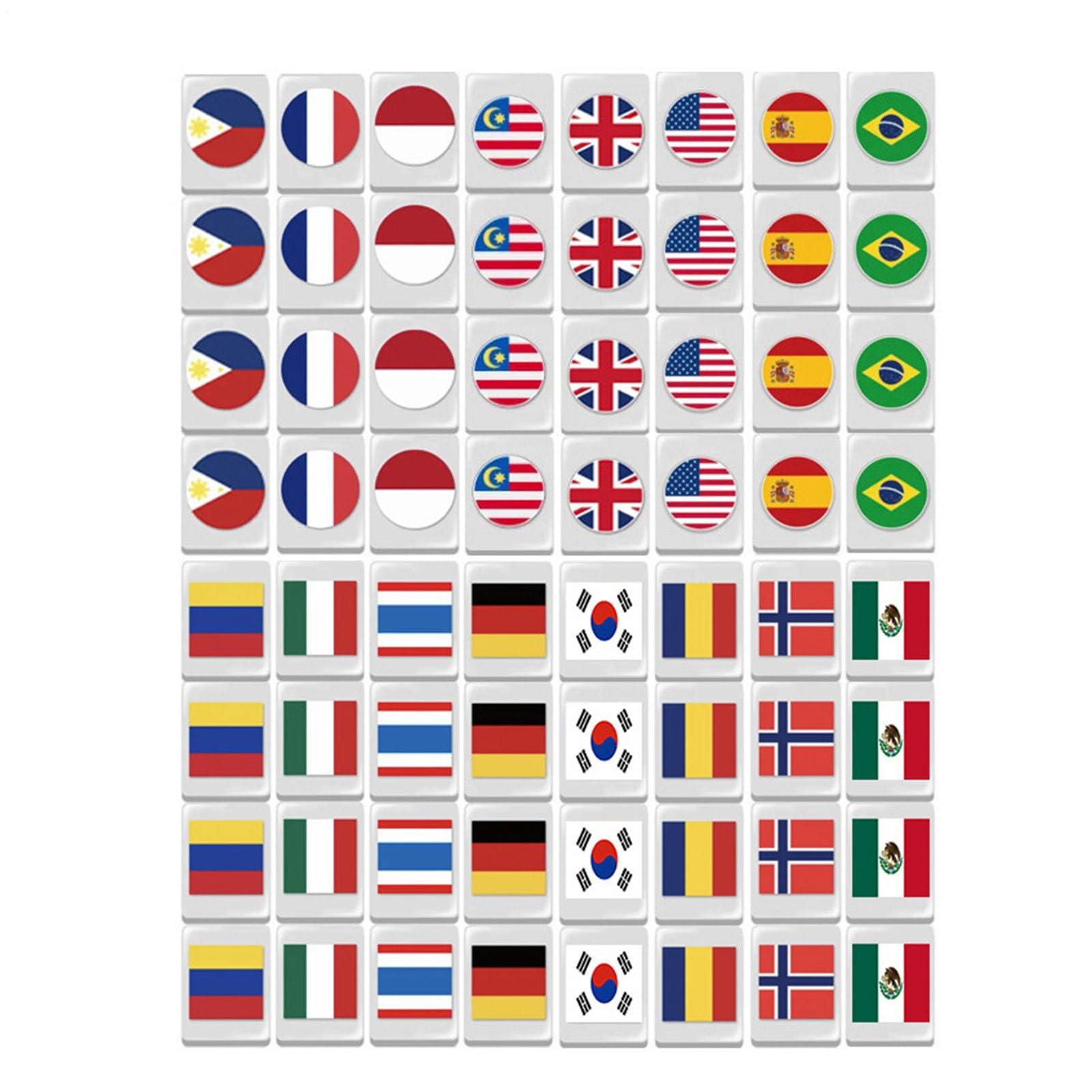 Mahjongg Fliesen Set, Mah Jongg Sets | Mahjong Flag Block Block Block Set | Familienparty Gesellschaftsspiele Brettspiele - Meeresfluchtblock-Puzzles für