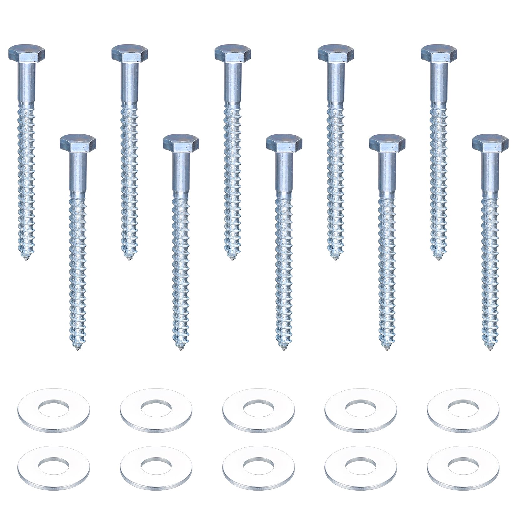 18 Viti Autofilettanti Per Legno E Metallo - Testa Esagonale, 6.7x200 Mm, Ideali Per Fai Da Te E Lavori Di Costruzione - Foto 8