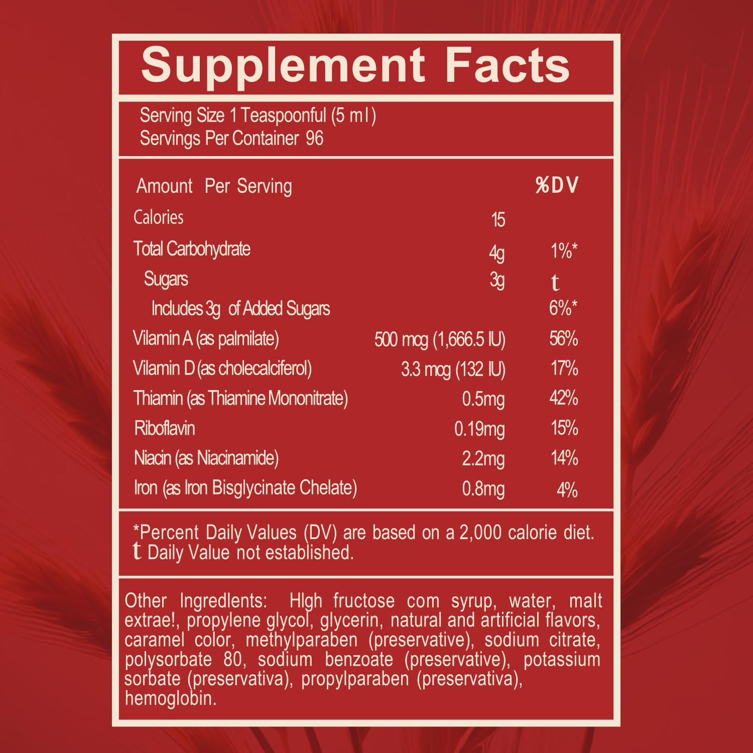 Malt and Hemoglobin Extract - Nutritional Supplement for Energy & Vitality (16 Fl Oz/Pack of 1) — Amazon image 7