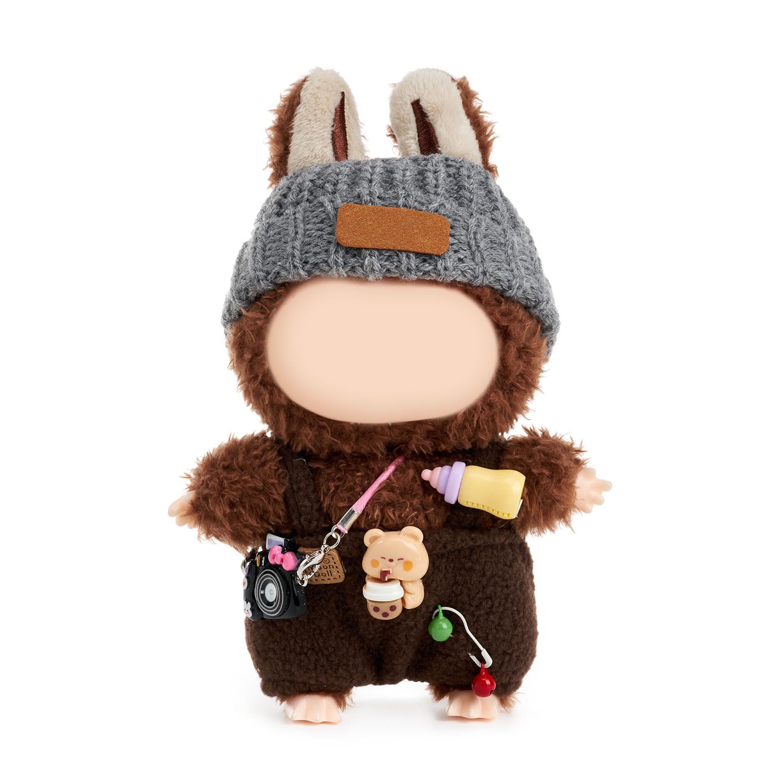 Clothes for Doll(NO Doll Included),17/15cm Doll Clothes Set for Doll Outfit,Accessories for Dolls,Milk bottle