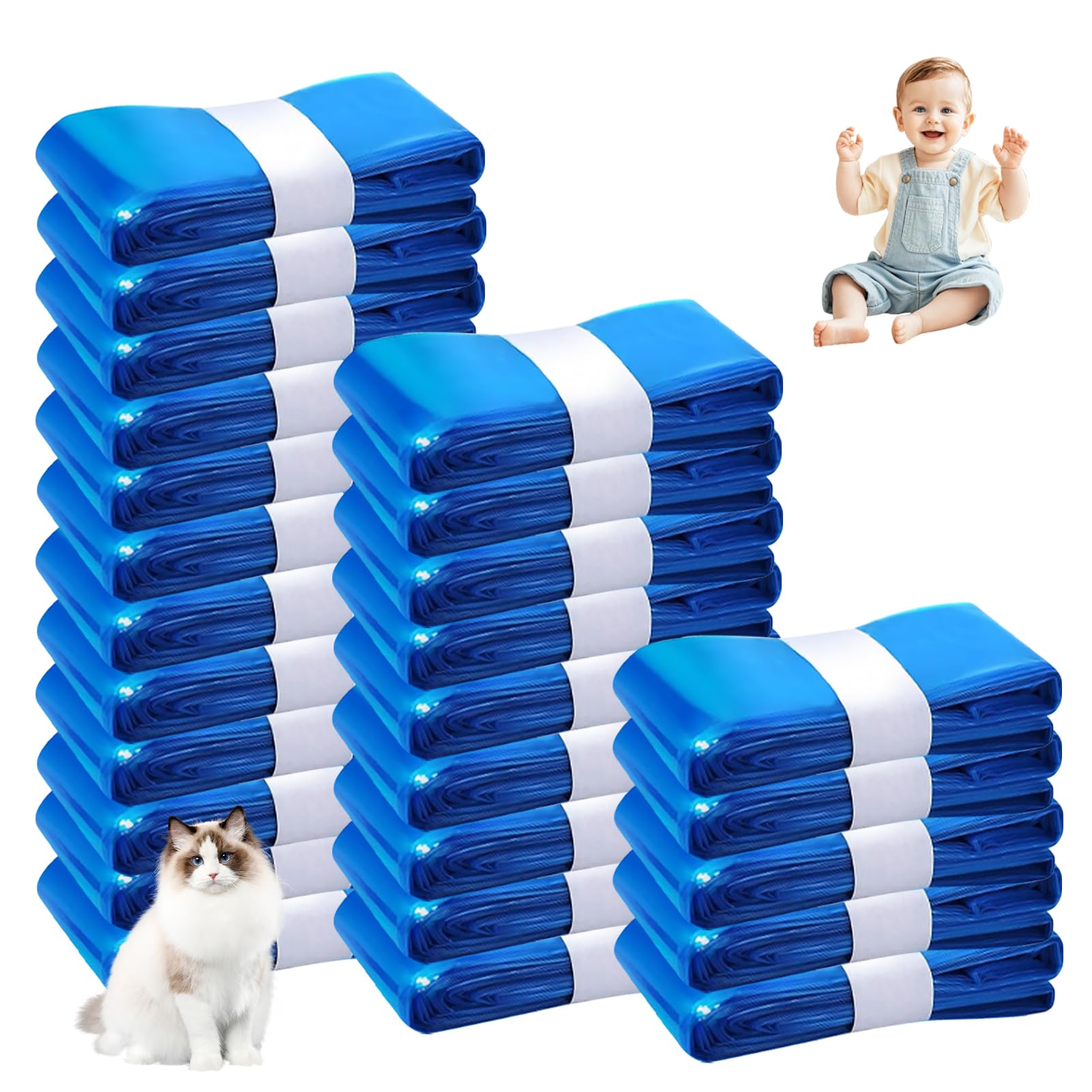 26 pezzi Ricarica Mangiapannolini, 4,5M Sacchetti Mangiapannolini Addensata | Antiodore Inodore,Ricarica Mangiapannolini Compatibile Con Tutti i Secchi per Pannolini, Con Twist & Click