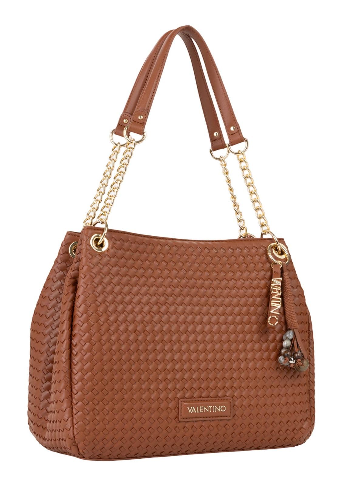 Valentino Schultertasche Gea Shopping Bag Cuoio braun
