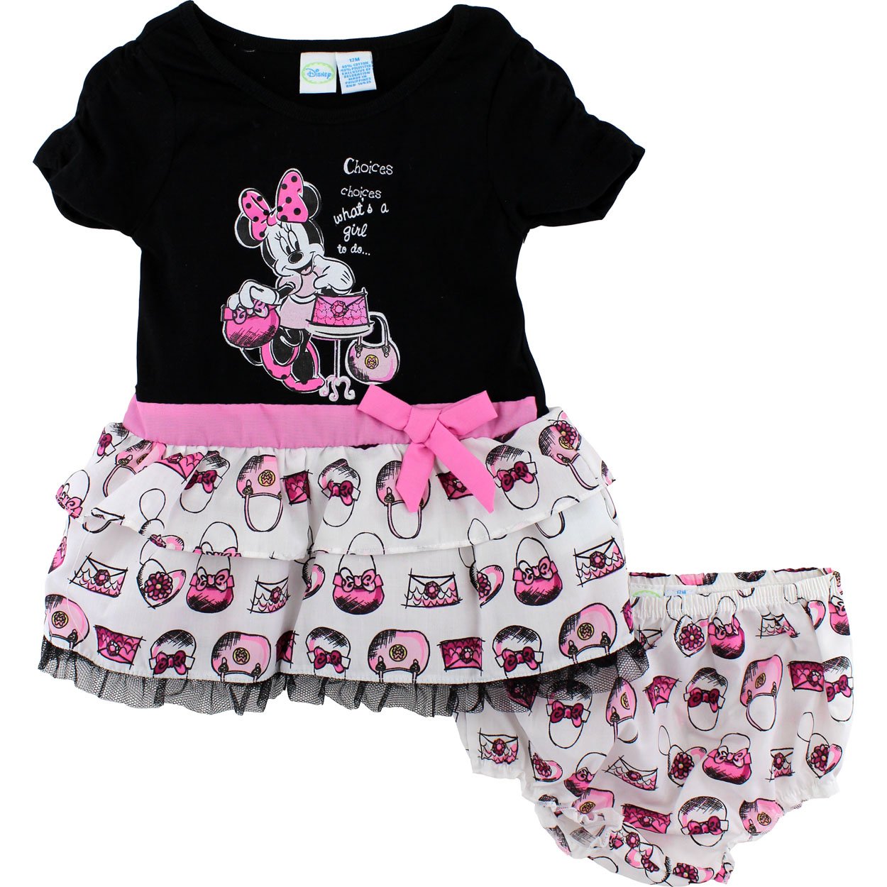 Set da 2 pezzi (2 Mesi) per Bambina Infante Minnie Mouse