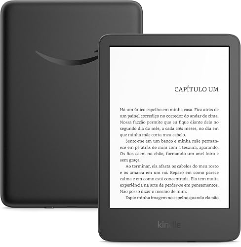 Kindle 16 GB (Geração mais recente) - Leve e compacto, com tela antirreflexo, trocas de página mais 