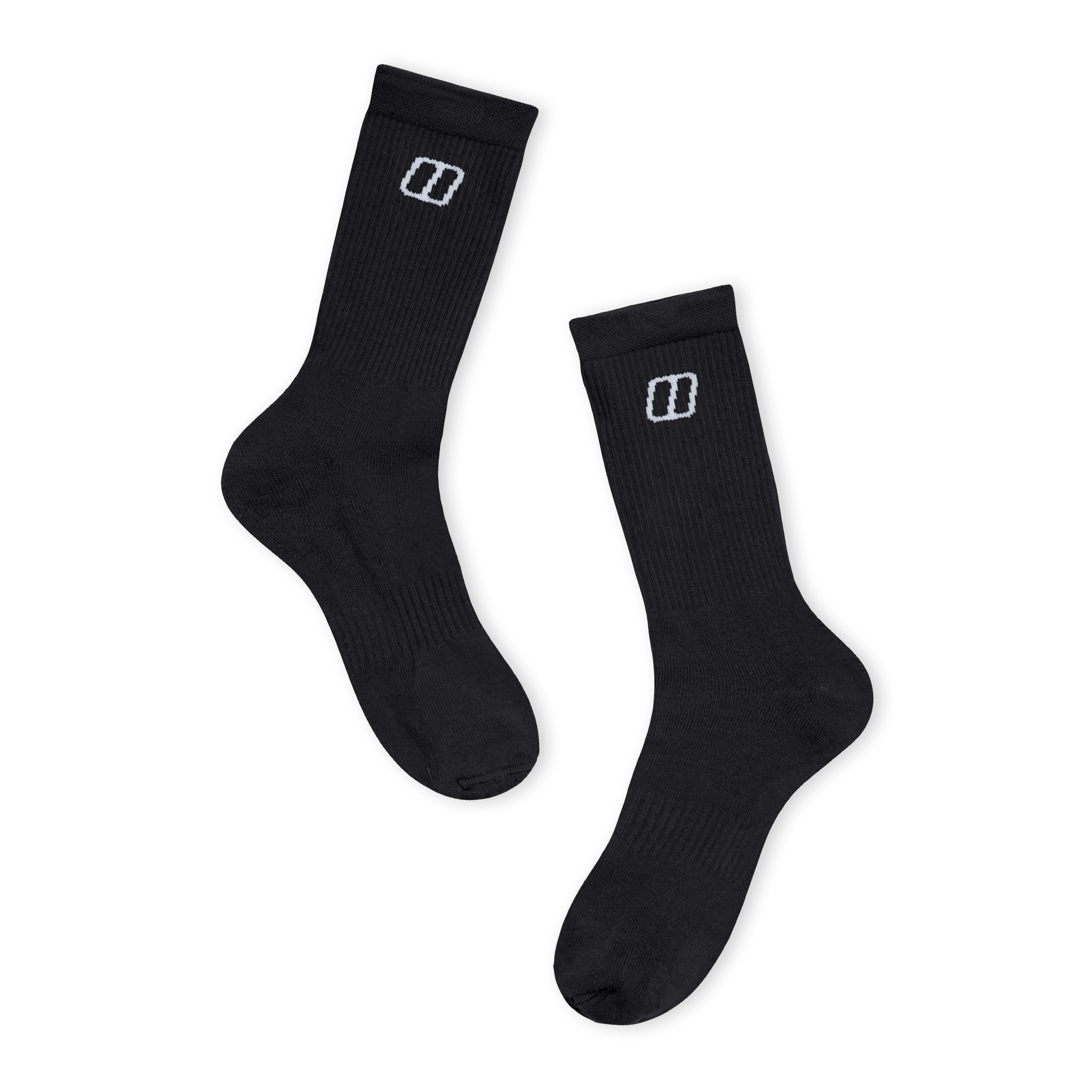 Berghaus Unisex Noir Football Socks Everyday (X3)