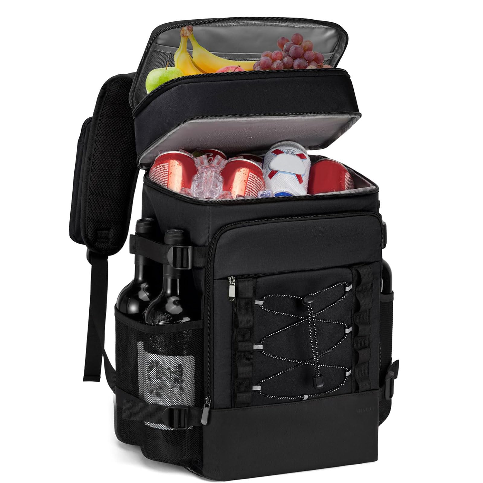 Mochila enfriadora ergonómica para picnics, aislamiento grueso, tecnología a prueba de fugas, amplio almacenamiento, tela Oxford, bolsa de hielo al aire libre