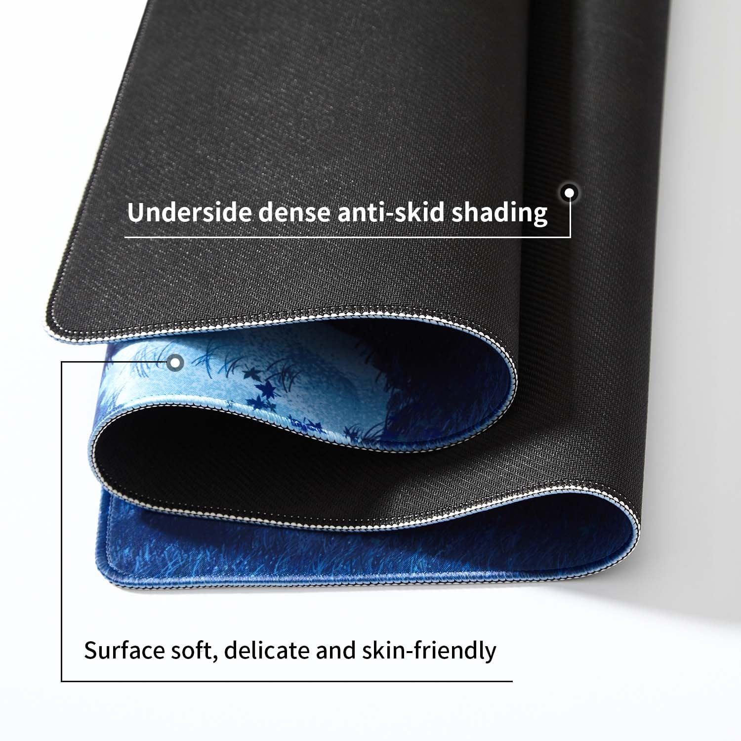 DOBAOJIA Tappetino Mouse 700x300mm, Tappetino Mouse Gaming XL, Tappetino Mouse e Tastiera, Tappetino Computer, Sottomano da Scrivania, superficie prova di versamento e base antiscivolo