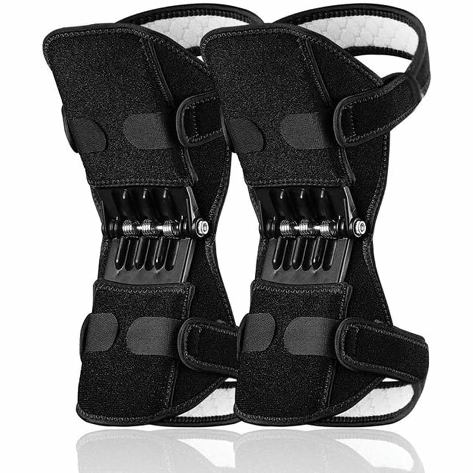 LASDERTV Knee booster exoskeleton, with Powerful Rebounds Spring Force, Knee Joint Support for Sports Hiking Climbing Training Squat