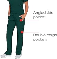 Vista 5 de Pantalón Olivia estilo Grey's Anatomy para mujer - Pantalones médicos súper suaves