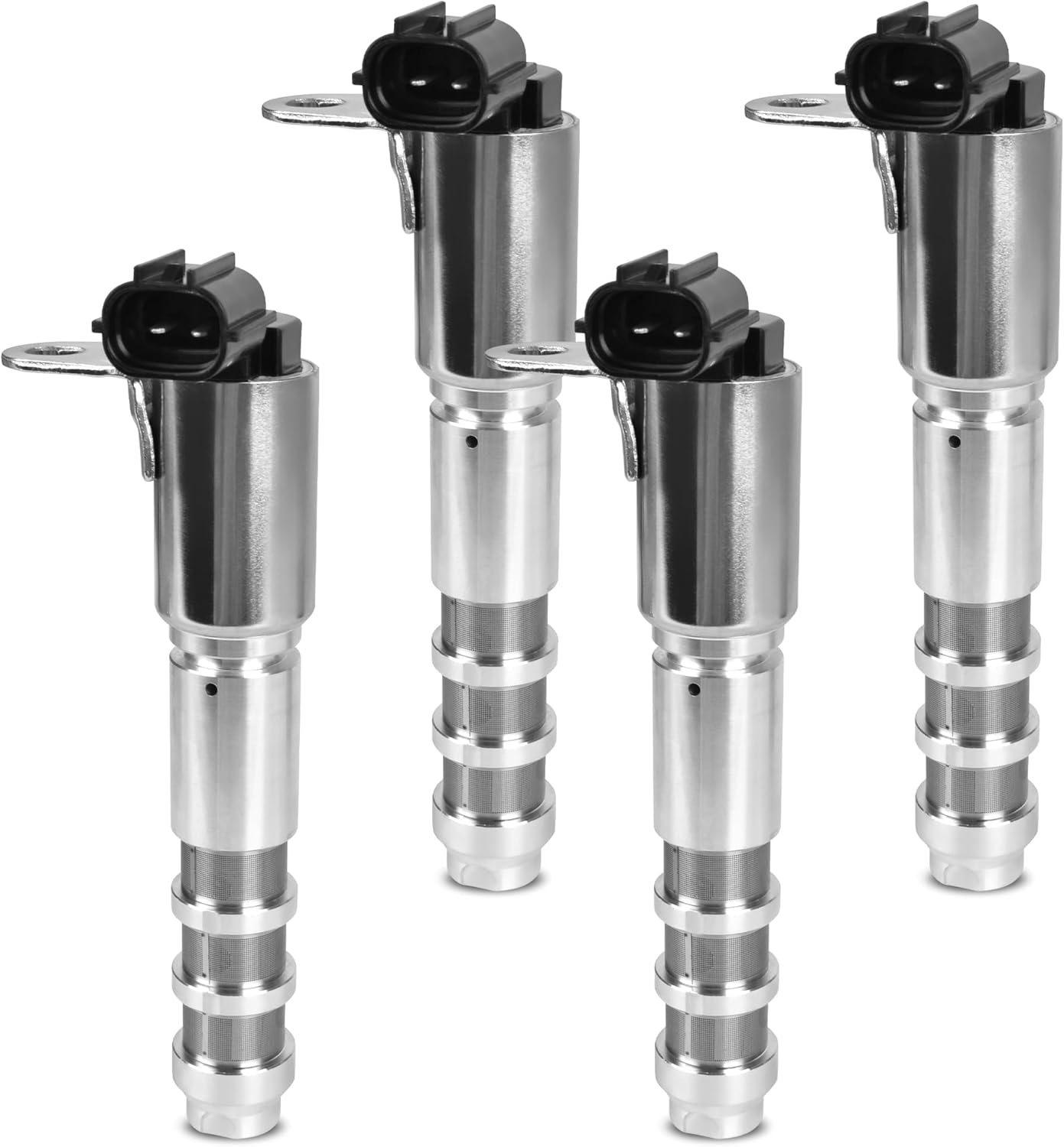 4Pcs Intake Exhaust Engine Variable Valve Timing Solenoid Fit for Chevy Camaro Caprice Impala Colorado Equinox Malibu Traverse, Cadillac ATS CTS SRX STS Canyon Terrain Pontiac G6 Buick Enclave