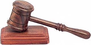 Handcrafted Wooden Gavel and Sound Block Set Premium Quality Ideal for Judge Lawyer Student Auction Courtroom Meetings Gifts