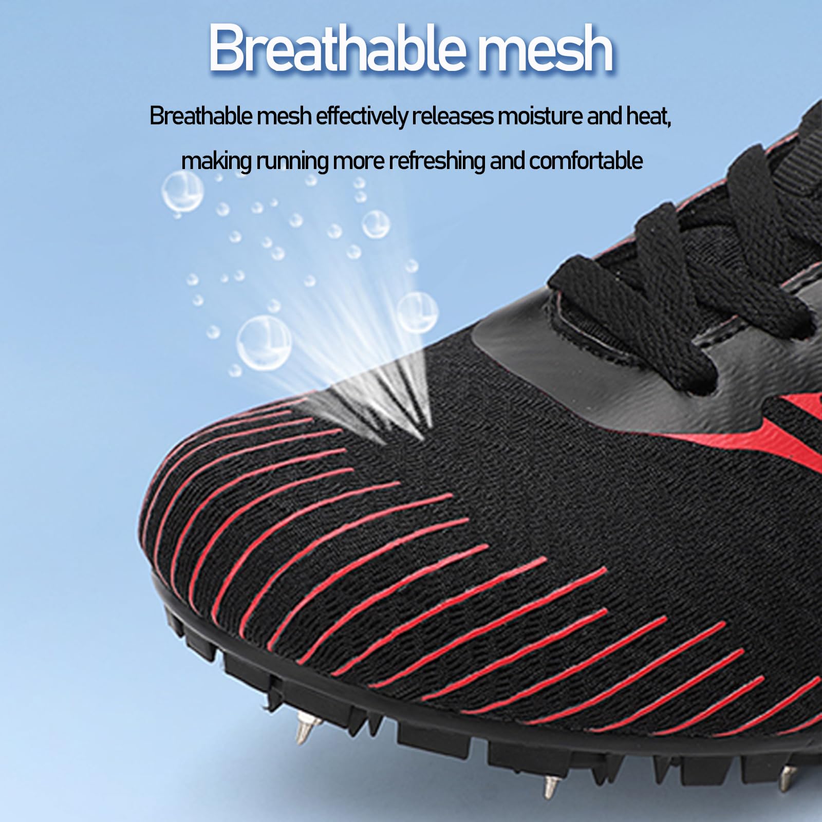 Spikes De Running,Chaussures De Course à Pointes,Pointes D'AthléTisme Unisexes,avec Pointes Et Sprint,RespirantesléGèRes Et Durables,pour Adolescents Crampons Professionnel Spike Chaussure