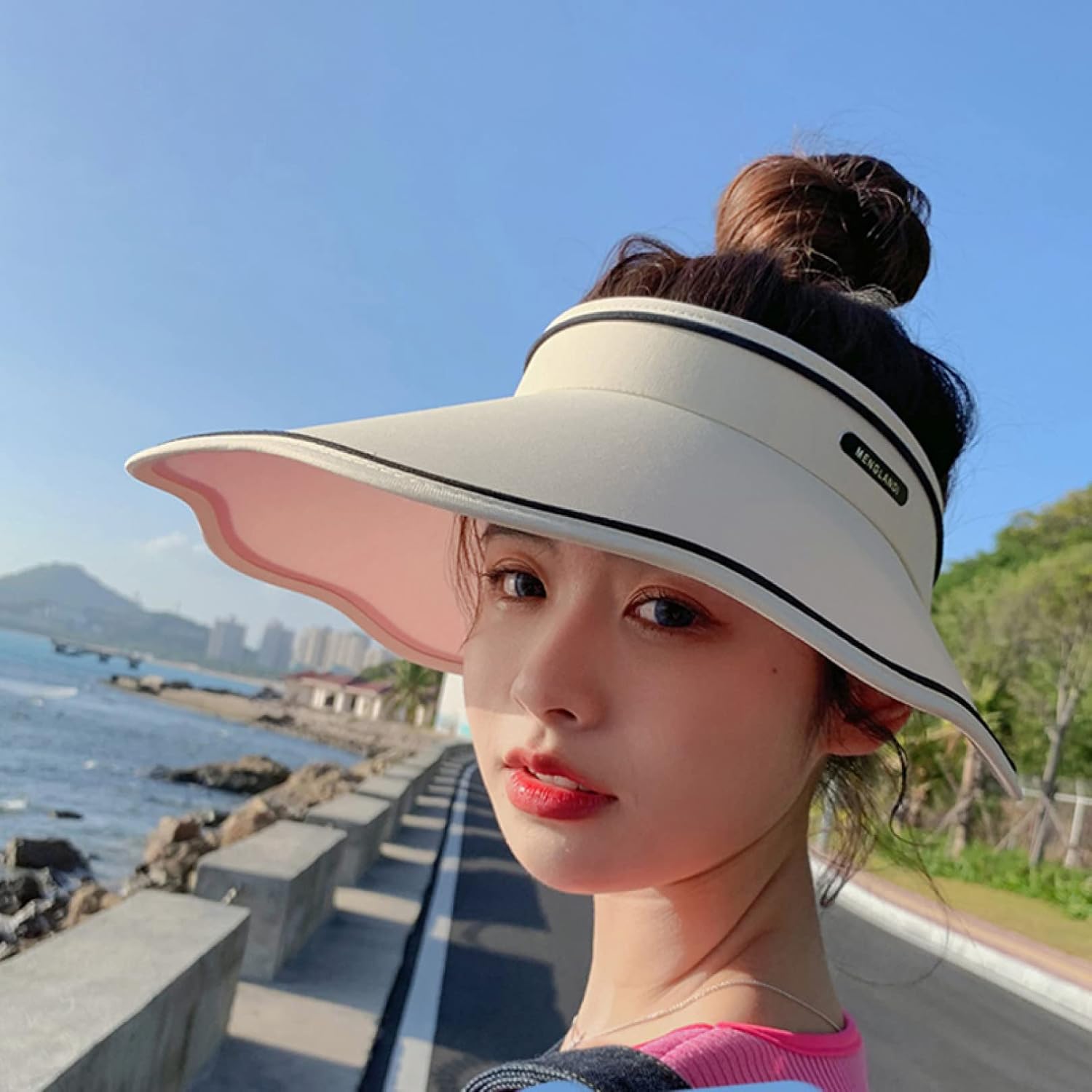 [JINFE] 帽子 レディース ハット ベースボールキャップ 夏用 つばあり つば広 UVカット 紫外線カット 大きいサイズ 通気