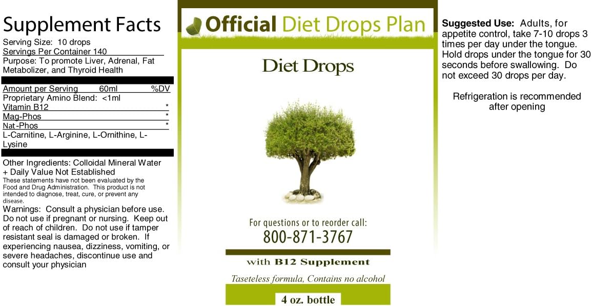 Official Diet Drops - Couples (2X 4 Ounce Bottles)