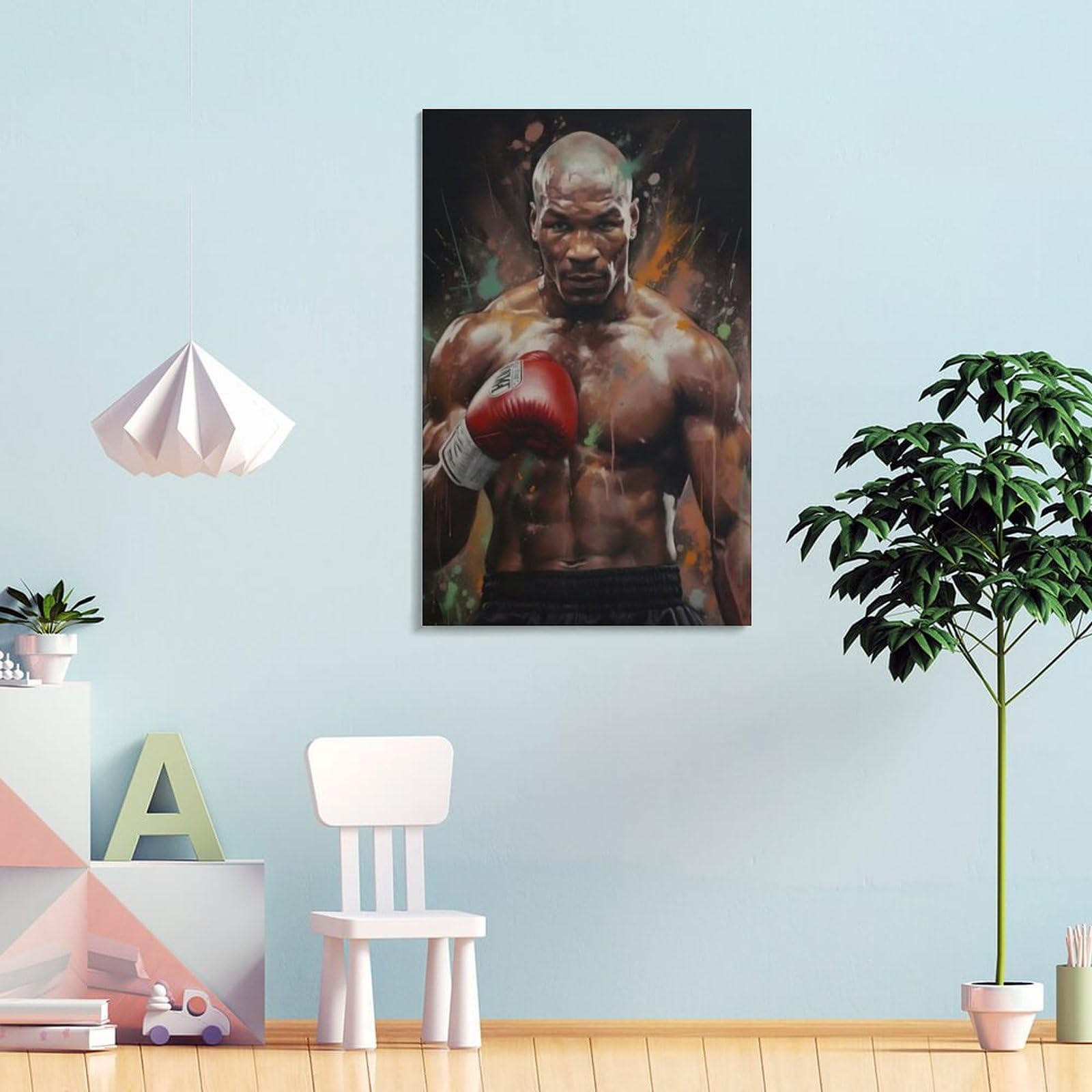 『MIKE』マイク・タイソン 油彩絵画 F3キャンバス Amazon.co.jp: マイク・タイソン アメリカ ボクサー グッズ油絵
