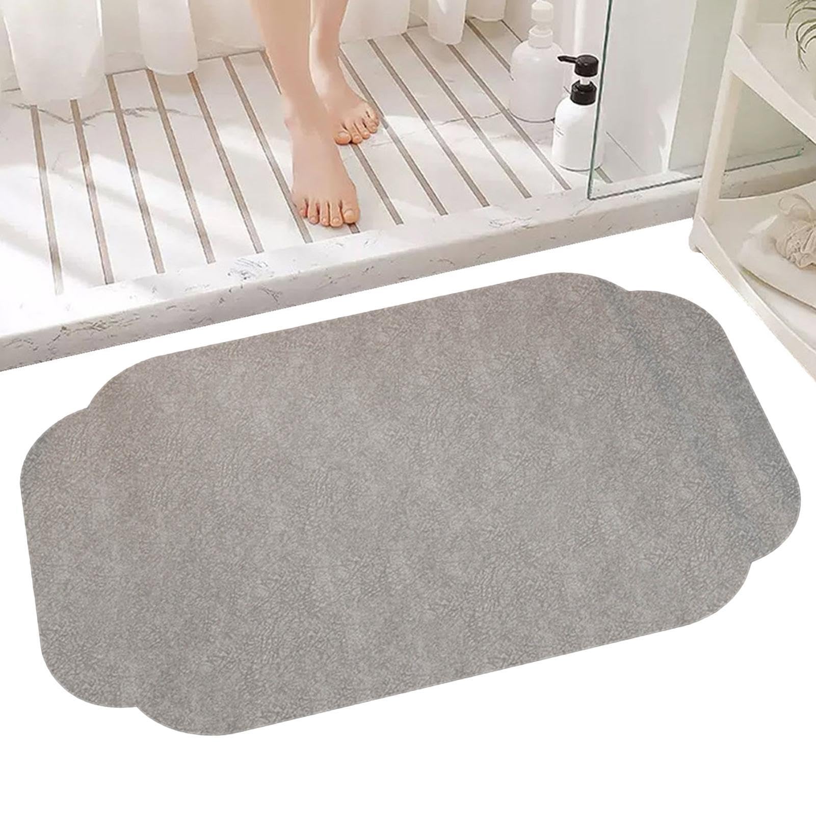 Tapis de salle de bain en terre de diatomée doux ultra absorbant et moderne